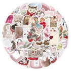 60pcs Coquette Stickers Cute Vinyl 1 5-3 1 Inches 