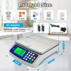 Bascula Digital 88 Ib 40 Kg Comercial De Peso Balanza Cocina Para Pesar Comida