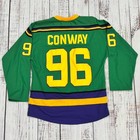 Charlie Conway 96 Mighty Ducks Jersey M Disney Vintage Hockey Movie Costume 90s