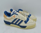 Adidas Womens Size 9 5 Rivalry 86 Low Blue Cream White Leather Shoes Sneakers