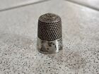 Vintage Sterling Silver 925 Sewing Thimble Size 10 6 2 G Grams Tarnished L  k 