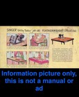 Singer Featherweight 221 Sewing Machine Utility Card Table   Extension 30  X 60 
