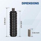 Cb Ham Radio Antenna Spring Ss3h Stainless Steel 3 8-24 Threads Mount Up To 5ft