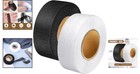 2 Rolls 1 2 Inch Black   White Hemming Tape Fabric Adhesive  27 Yards Each