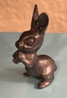 Miniature tiny-pewter-fine Detailed-rabbit bunny-1 5   h-    -free Shipping-