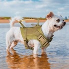 Tactical Nylon Adjustable Dog Vest Harness Comfy Mesh Padding Puppy Vest With   