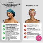 Hairbrella Satin-lined Waterproof  Adjustable Shower Cap Classic Blush