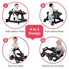Baby Joy 4-in-1 Baby Walker  Foldable Activity Walker With Adjustable Height