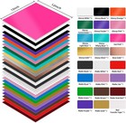 28 Pack Permanent Adhesive Vinyl Sheets Bundle  23 Assorted Colors For Cutting