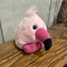 Puffkins 4 5  Flo Pink Flamingo 1994 Stuffed Animal Swibco Plush