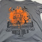 Kids Halloween T-shirt  Haunted Trail 5k  Medium  Gray With Graphics  2018