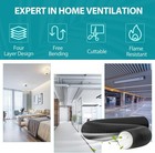 Hg Power 3 Inch Air Ducting  8 Feet Flexible Aluminum Dryer Vent 3  8   Black 