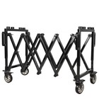 New 992lbs Folding Mortuary Cot Carbon Steel Casket Truck With Rolling Wheels