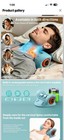 Cervical Neck Massage Pillow W  Heating  Vibration   Remote  Blue  Battery
