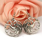 Hbo Game Of Thrones House Targaryen Dragon Dangle Earrings W gift Box Us Seller