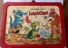 Vintage 1962 Hanna Barbera Cartoon Zoo Metal  Lunch Chest Box -no Thermos  Rare 