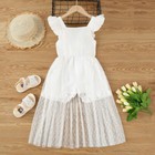 Toddler Baby White Girl Dress Princess Floral Lace Wedding Party Birthday Dress