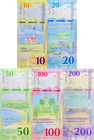 Curacao   Sint Maarten 10 20 50-200 Caribische Gulden 2025 P New Unc Set 5 Pcs