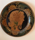 Antique Pair Of Art Nouveau Wooden Decorative Plates 16- Inches In Size 