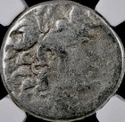 Silver Tetradrachm 57bc-13bc Philip Philadelphus Greece Roman Ngc Graded Vg Coin