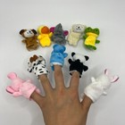 10x Finger Puppets Set Mini Stuffed Animals Finger Puppet For Storytelling