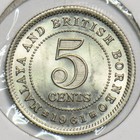 Malaya And British Borneo 1961 5 Cents 298359 Combine Shipping