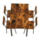 5 Piece Indoor Modern Dinning Table Furniture Set For 4  Dining Table Chairs