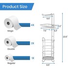 Toilet Paper Roll Holder Stand Bathroom Tissue Holders Free Standing With Middle