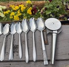 Vintage Stainless Flatware Lot 13 Pc Oneida Rogers Capri Pizza Cutter Usa Mix