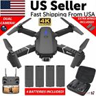 2023 New Rc Drone With 4k Hd Dual Camera Wifi Fpv Foldable Quadcopter  4 Battery