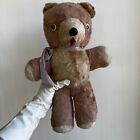 Vintage Rubber Face Plush Teddy Bear W Haunted Bundle Toy Lot 1950s 1960s Rare