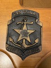 Vintage Uss Texas Cgn-39 Us Navy Cruiser Wood Wall Plaque Usa
