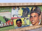 1955 Antique Style Art Wood Baseball Card Advertising Trade Sign 6x24 Clemente