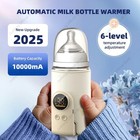 Justlang 10000mah Portable Baby Bottle Warmer 5 Heat Levels Temperature Control