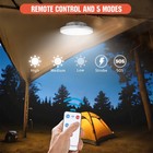 1-2x Portable Solar Rechargeable 120-led Lantern Outdoor Camping Tent Light Lamp