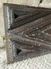 Original Old 17th Century English Oak Panel Carved Well Worn Aged Patina