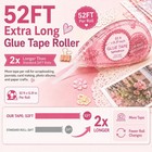 Double Sided Tape Roller  Scrapbook Glue Tape 6 Pack  Extra-long