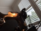 Vintage 1941 Singer Featherweight Model 221 Sewing Machine W  Case Works Great