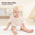 8 Pcs Baby Bib Drooling Teething Muslin Cotton Absorbent Unisex 0-36 Months