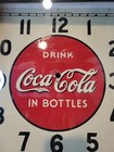Original 1939 Wood Frame Coca-cola Wall Clock 
