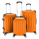 3 Pieces Travel Luggage Set Bag Abs Trolley Carry On Larger Capacity Suitcase