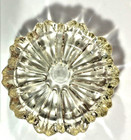 Hazel Atlas Nesting Cigar Ashtray Fluted Round Crystal Clear Glass 4 In Vintage 