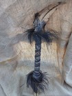 Paupa New Guinea Cassowary Bird Flute  With Feathers beak Of Cassory Molded Face