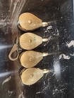 Set Of 4 Maritime Pulleys Bronze Vintage - Very Good - 3 5 Inches