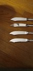  1960 s Set Of 4 Antique Ritz Carlton  Mirrorstele Sp Knives Reed   Barton 8 