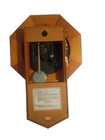 Vintage Regulator Westminster Chime Octagon Wall Clock Wooden Case   Pendulum