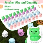 50 Pcs Mini Resin Cats  Miniature Cat Figurines  Cute Small Cat Figures  Tiny Re