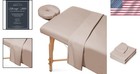 Durable Microfiber Massage Bed Cover Set - Fitted And Flat Sheets With Cradle