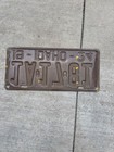 1934 Used Original Idaho License Plate - Ada County