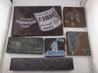 Vintage Printing Press Blocks Lot Of 6 Letterpress Typographic Cuts Advertising